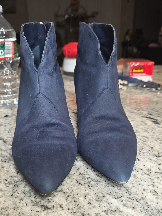 Lord & Taylor Shoes - Lord & Taylor Navy Suede Pointed Ankle Booties